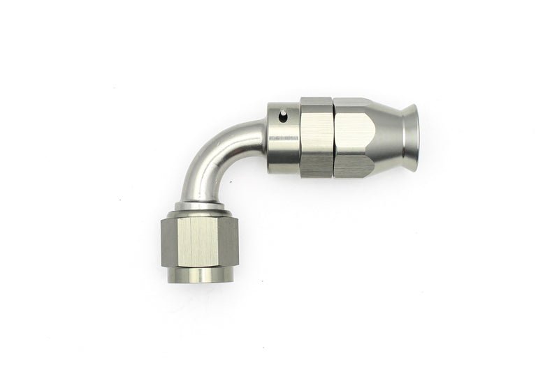 DeatschWerks - DeatschWerks 6AN Female Swivel 90-Degree Hose End PTFE (Incl. 1 Olive Insert) - Demon Performance