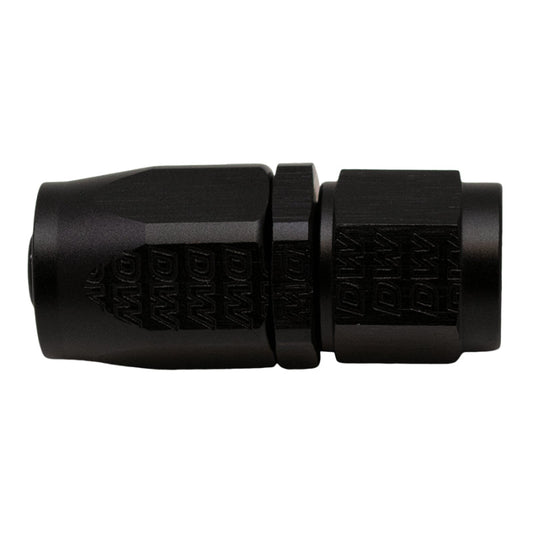 DeatschWerks - DeatschWerks 6AN Female Swivel Strait Hose End CPE - Anodized Matte Black - Demon Performance