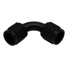 DeatschWerks - DeatschWerks 6AN Flare Female Swivel 90-Degree to 6AN Flare Female Swivel - Anodized Matte Black - Demon Performance