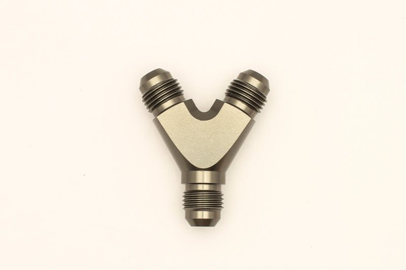DeatschWerks - DeatschWerks 6AN Male Flare + 6AN Male Flare to 6AN Male Flare Y Block Fitting - Demon Performance