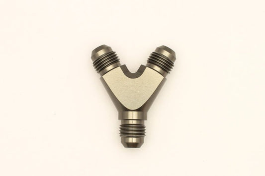DeatschWerks - DeatschWerks 6AN Male Flare + 6AN Male Flare to 6AN Male Flare Y Block Fitting - Demon Performance