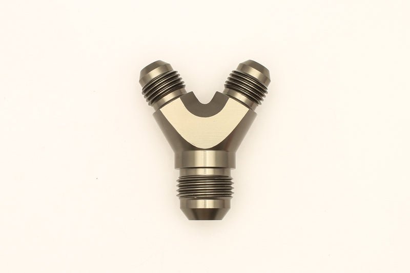 DeatschWerks - DeatschWerks 6AN Male Flare + 6AN Male Flare to 8AN Male Flare Y Block Fitting - Demon Performance