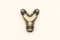 DeatschWerks - DeatschWerks 6AN Male Flare + 6AN Male Flare to 8AN Male Flare Y Block Fitting - Demon Performance