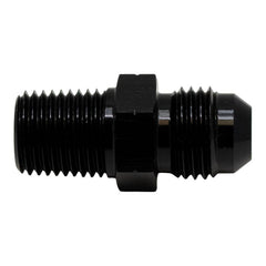 DeatschWerks - DeatschWerks 6AN Male Flare to 1/4in Male NPT Adapter - Anodized Matte Black - Demon Performance