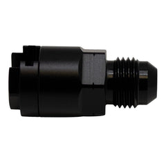 DeatschWerks - DeatschWerks 6AN Male Flare to 5/16in Female EFI Quick Connect Adapter - Anodized Matte Black - Demon Performance