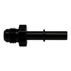 DeatschWerks - DeatschWerks 6AN Male Flare to 5/16in Male EFI Quick Connect Adapter - Anodized Matte Black - Demon Performance