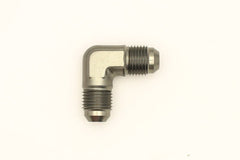 DeatschWerks - DeatschWerks 6AN Male Flare To 6AN Male Flare 90-Degree Coupler Fitting - Demon Performance
