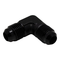 DeatschWerks - DeatschWerks 6AN Male Flare to 6AN Male Flare 90-Degree Fitting - Anodized Matte Black - Demon Performance