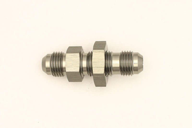 DeatschWerks - DeatschWerks 6AN Male Flare To 6AN Male Flare Bulkhead Adapter (Incl. Nut) - Demon Performance