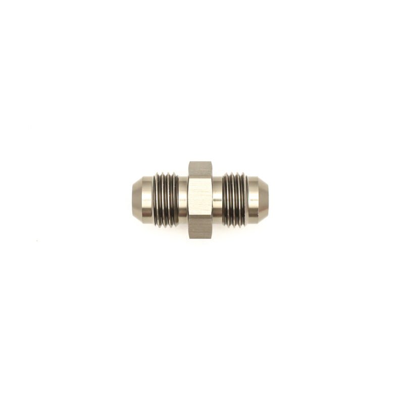 DeatschWerks - DeatschWerks 6AN Male Flare to 6AN Male Flare Coupler - Anodized Matte Black - Demon Performance