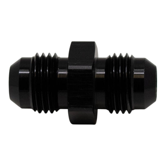 DeatschWerks - DeatschWerks 6AN Male Flare to 6AN Male Flare Coupler - Anodized Matte Black - Demon Performance