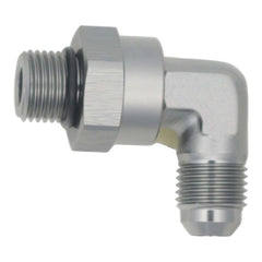 DeatschWerks - DeatschWerks 6AN ORB Male Swivel to 90-Degree 6AN Male Flare - Anodized DW Titanium - Demon Performance