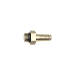 DeatschWerks - DeatschWerks 6AN ORB Male to 3/8in Male Triple Barb Fitting (Incl O-Ring) - Anodized Matte Black - Demon Performance