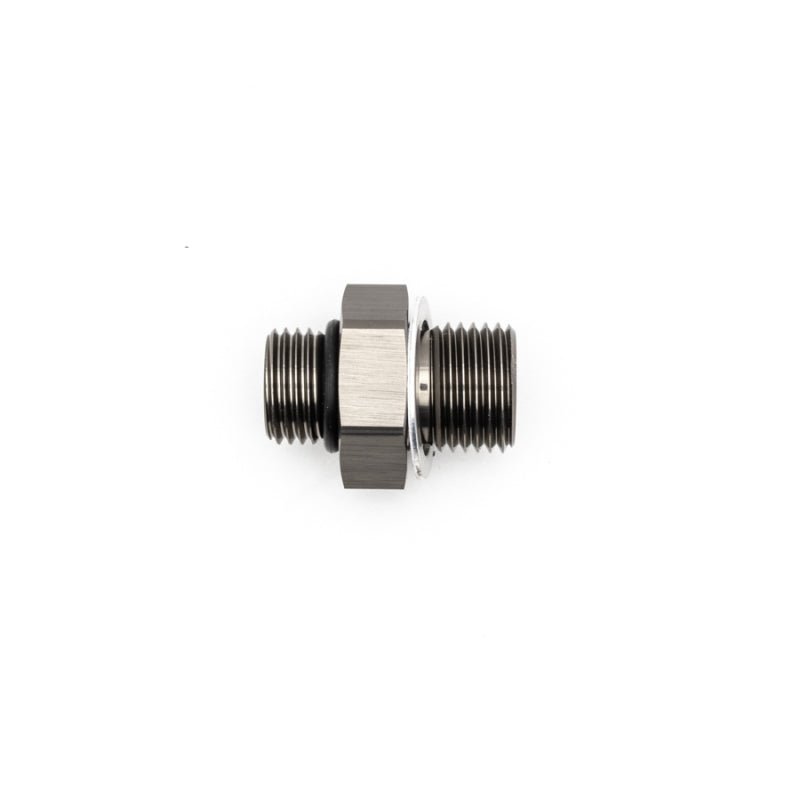 DeatschWerks - DeatschWerks 6AN ORB Male to M16 X 1.5 Metric Male (Incl O-Ring and Washer) - Anodized Matte Black - Demon Performance