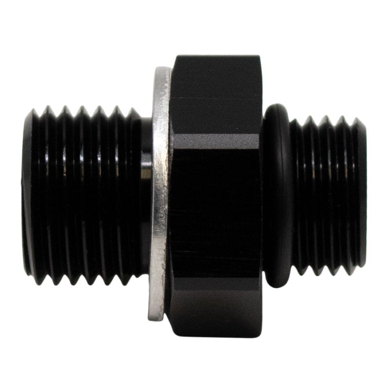 DeatschWerks - DeatschWerks 6AN ORB Male to M16 X 1.5 Metric Male (Incl O-Ring and Washer) - Anodized Matte Black - Demon Performance
