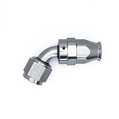 DeatschWerks - DeatschWerks 8 AN Female Flare Swivel 60-Degree Hose End PTFE - Anodized Matte Black - Demon Performance