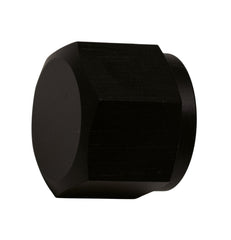 DeatschWerks - DeatschWerks 8AN Female Flare Cap - Anodized Matte Black - Demon Performance