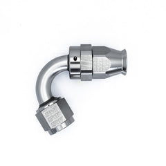 DeatschWerks - DeatschWerks 8AN Female Flare Swivel 120-degree Hose End - PTFE - Demon Performance