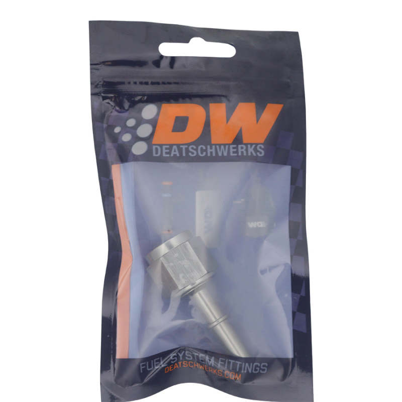 DeatschWerks - DeatschWerks 8AN Female Flare Swivel to 5/16in Male EFI Quick Disconnect - Anodized DW Titanium - Demon Performance