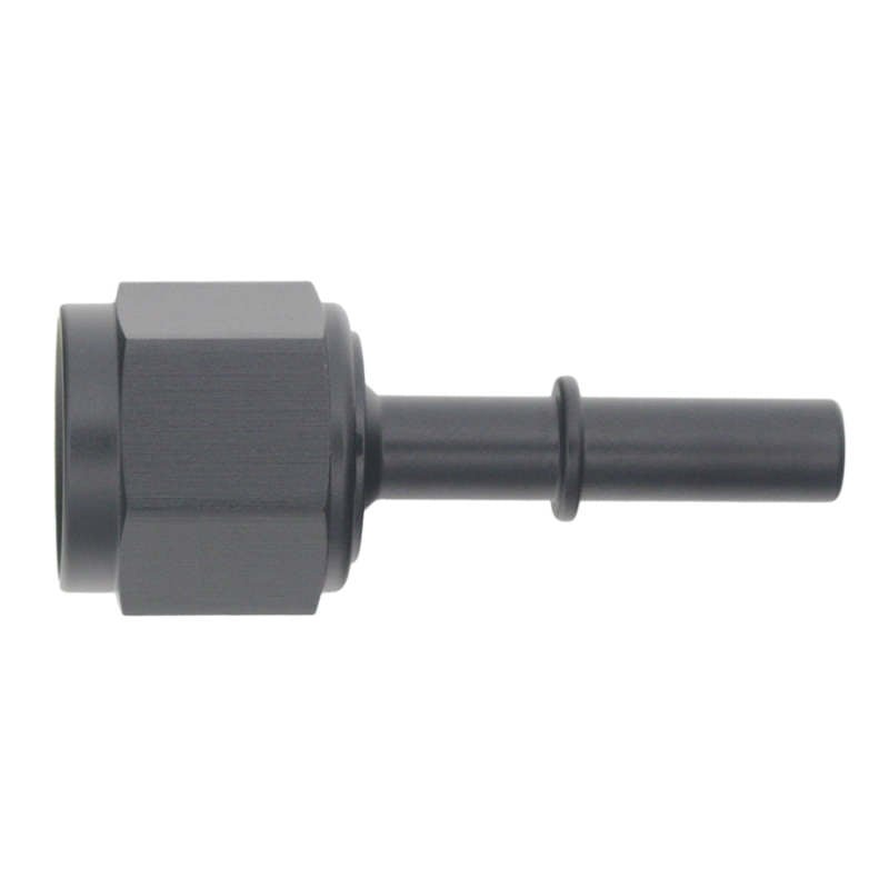 DeatschWerks - DeatschWerks 8AN Female Flare Swivel to 5/16in Male EFI Quick Disconnect - Anodized Matte Black - Demon Performance