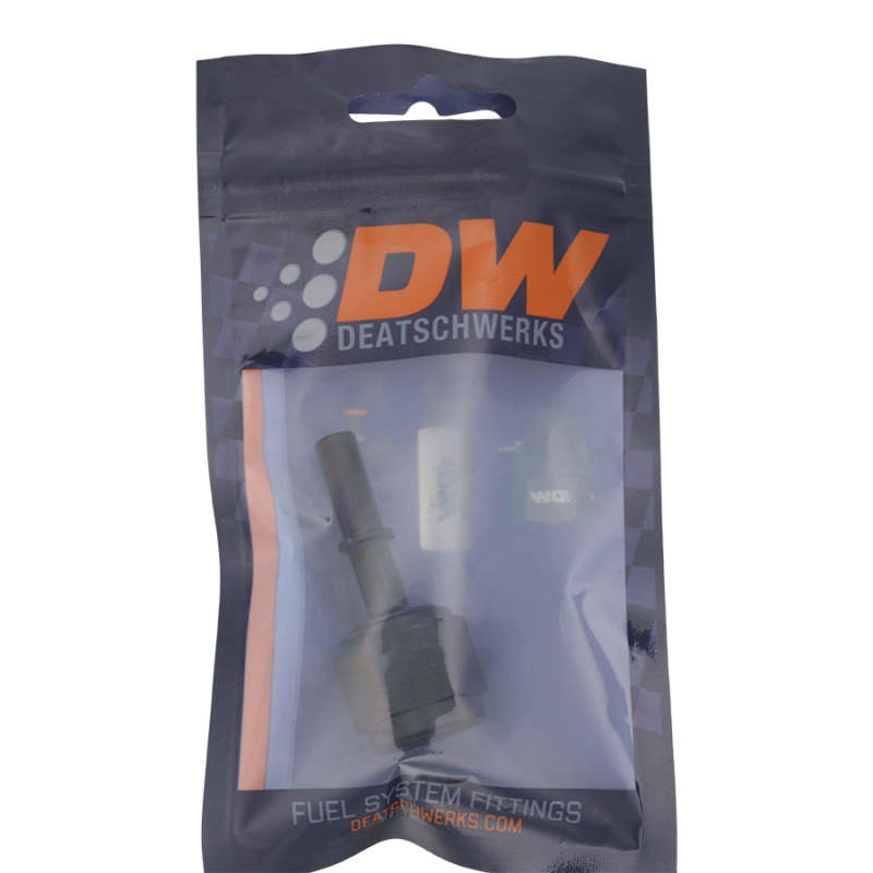 DeatschWerks - DeatschWerks 8AN Female Flare Swivel to 5/16in Male EFI Quick Disconnect - Anodized Matte Black - Demon Performance