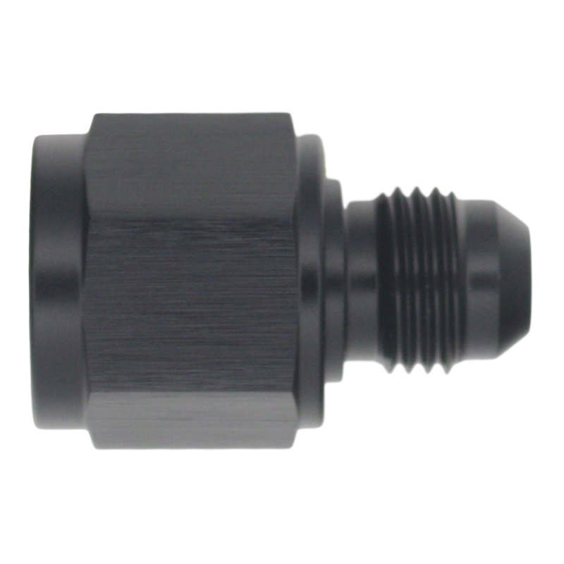 DeatschWerks - DeatschWerks 8AN Female Flare to 6AN Male Flare Reducer - Anodized Matte Black - Demon Performance