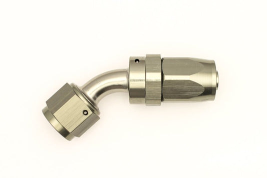 DeatschWerks - DeatschWerks 8AN Female Swivel 45-Degree Hose End CPE - Demon Performance