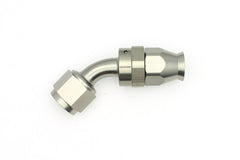 DeatschWerks - DeatschWerks 8AN Female Swivel 45-Degree Hose End PTFE (Incl. 1 Olive Insert) - Demon Performance