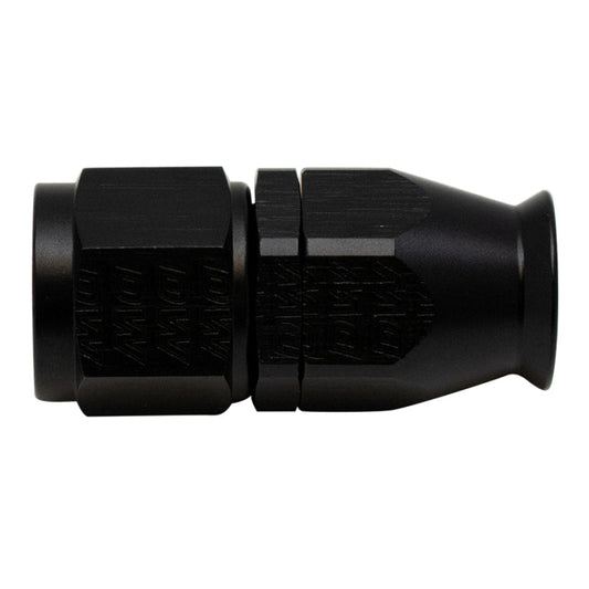 DeatschWerks - DeatschWerks 8AN Female Swivel Straight Hose End PTFE (Incl 1 Olive Insert) - Anodized Matte Black - Demon Performance