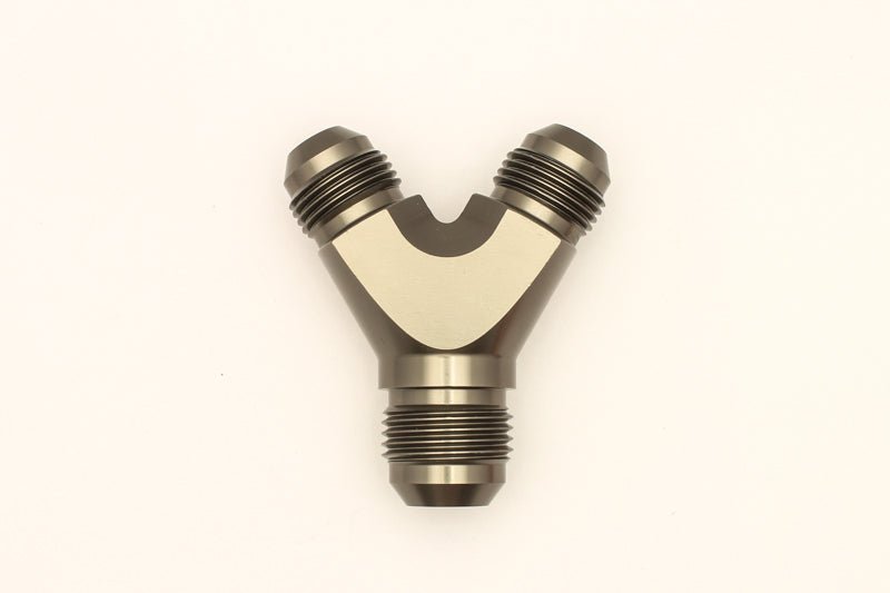 DeatschWerks - DeatschWerks 8AN Male Flare + 8AN Male Flare to 10AN Male Flare Y Block Fitting - Demon Performance