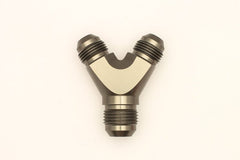 DeatschWerks - DeatschWerks 8AN Male Flare + 8AN Male Flare to 10AN Male Flare Y Block Fitting - Demon Performance