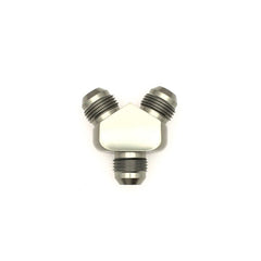 DeatschWerks - DeatschWerks 8AN Male Flare + 8AN Male Flare To 8AN Male Flare Y-Block Fitting - Demon Performance
