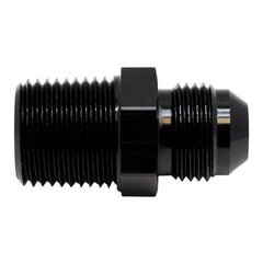 DeatschWerks - DeatschWerks 8AN Male Flare to 1/2in Male NPT Adapter - Anodized Matte Black - Demon Performance