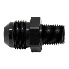DeatschWerks - DeatschWerks 8AN Male Flare to 1/4in Male NPT Adapter - Anodized Matte Black - Demon Performance