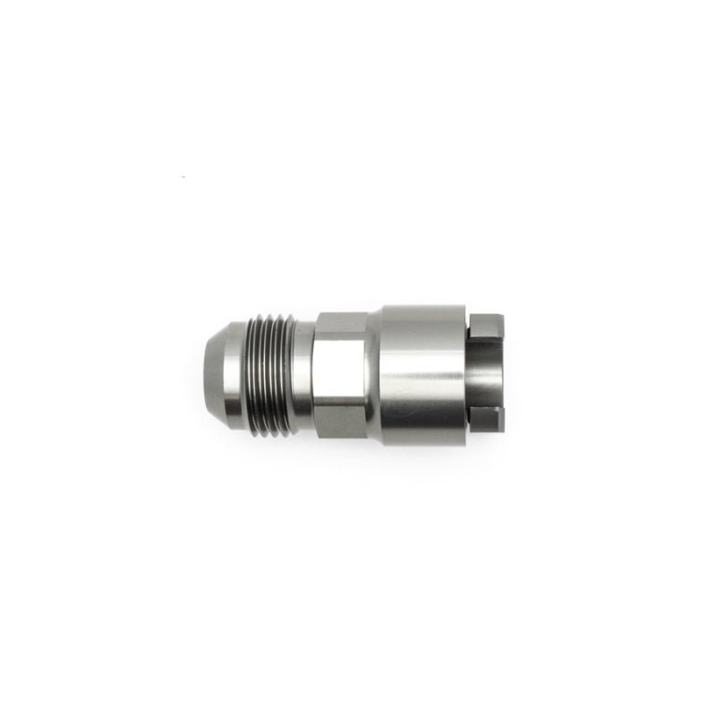 DeatschWerks - DeatschWerks 8AN Male Flare to 3/8in Female EFI Quick Connect Adapter - Anodized DW Titanium - Demon Performance