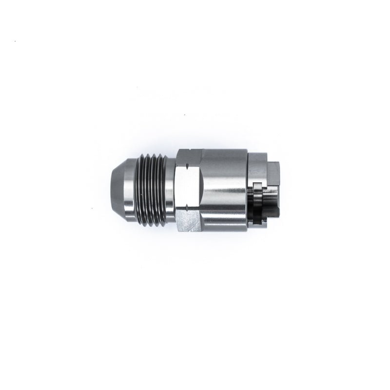 DeatschWerks - DeatschWerks 8AN Male Flare to 5/16in Female EFI Quick Connect Adapter - Anodized Matte Black - Demon Performance
