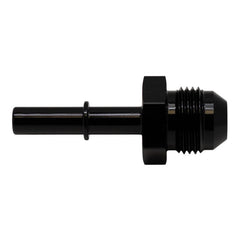DeatschWerks - DeatschWerks 8AN Male Flare to 5/16in Male EFI Quick Connect Adapter - Anodized Matte Black - Demon Performance