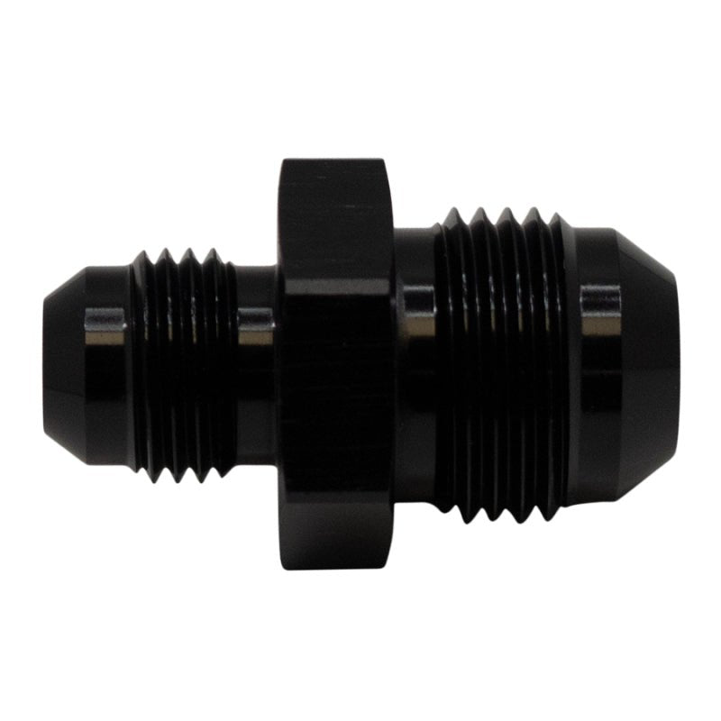 DeatschWerks - DeatschWerks 8AN Male Flare to 6AN Male Flare Reducer Straight - Anodized Matte Black - Demon Performance