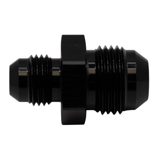 DeatschWerks - DeatschWerks 8AN Male Flare to 6AN Male Flare Reducer Straight - Anodized Matte Black - Demon Performance
