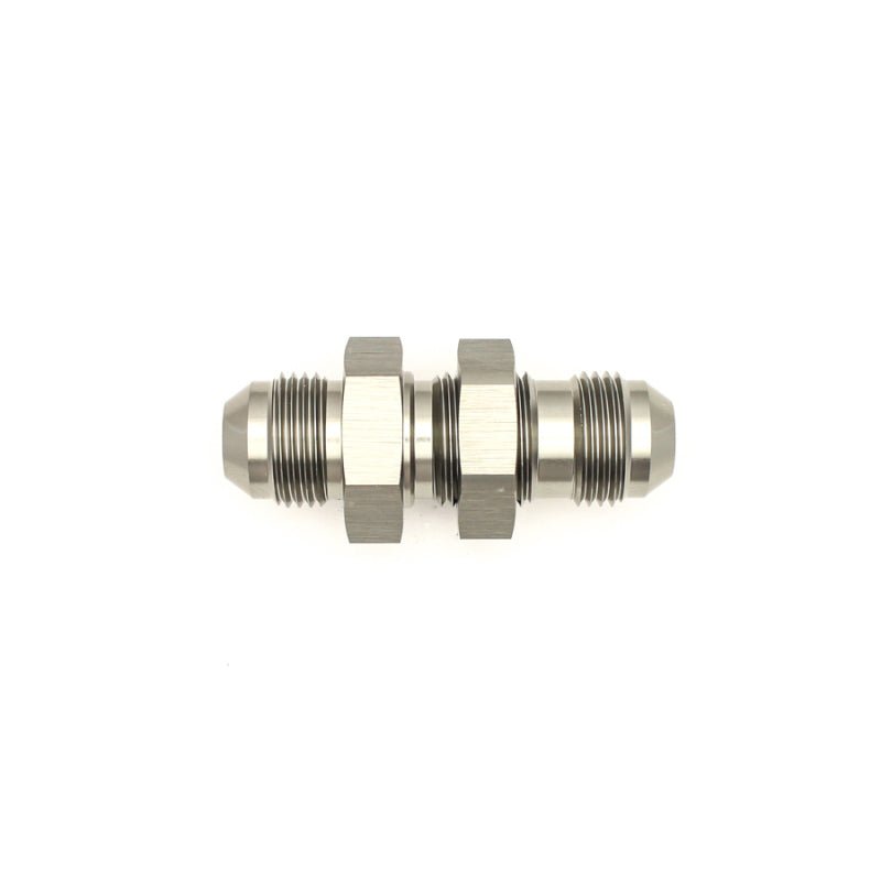 DeatschWerks - DeatschWerks 8AN Male Flare To 8AN Male Flare Bulkhead Adapter (Incl. Nut) - Demon Performance