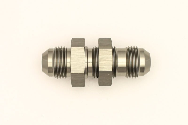 DeatschWerks - DeatschWerks 8AN Male Flare To 8AN Male Flare Bulkhead Adapter (Incl. Nut) - Demon Performance