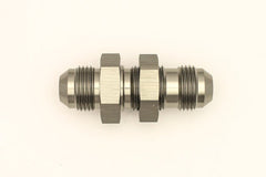 DeatschWerks - DeatschWerks 8AN Male Flare To 8AN Male Flare Bulkhead Adapter (Incl. Nut) - Demon Performance