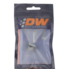 DeatschWerks - DeatschWerks 8AN ORB Male Plug Fitting with 1/8in NPT Gauge Port - Anodized DW Titanium - Demon Performance