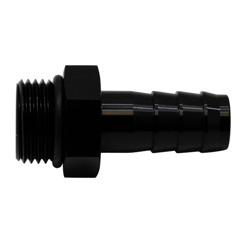 DeatschWerks - DeatschWerks 8AN ORB Male to 1/2in Male Triple Barb Fitting (Incl O-Ring) - Anodized Matte Black - Demon Performance