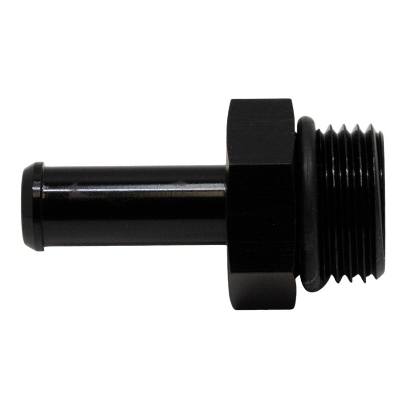 DeatschWerks - DeatschWerks 8AN ORB Male to 3/8in Male Barb Fitting (Incl O-Ring) - Anodized Matte Black - Demon Performance