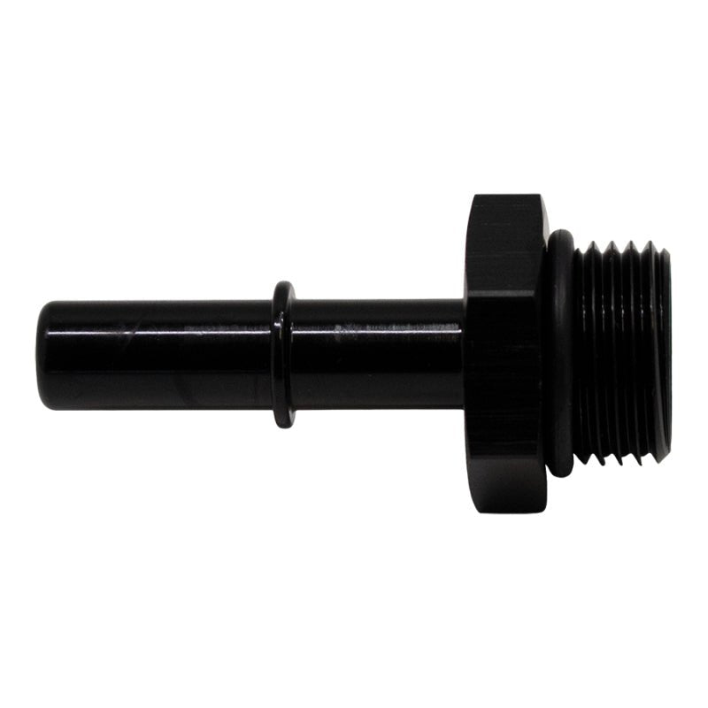 DeatschWerks - DeatschWerks 8AN ORB Male to 3/8in Male EFI Quick Connect Adapter - Anodized Matte Black - Demon Performance