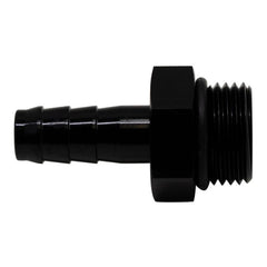 DeatschWerks - DeatschWerks 8AN ORB Male to 3/8in Male Triple Barb Fitting (Incl O-Ring) - Anodized Matte Black - Demon Performance