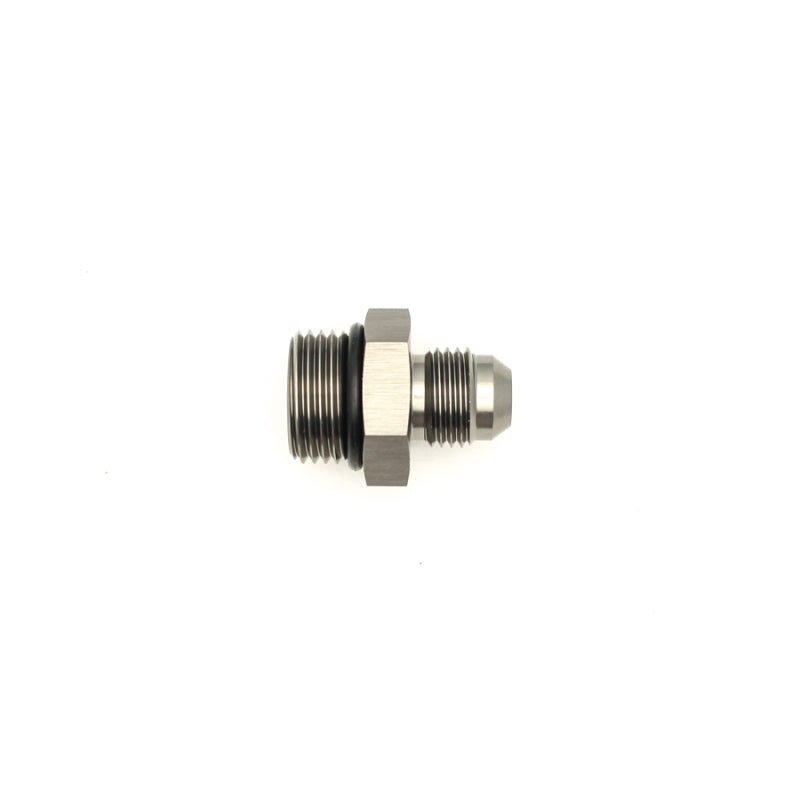 DeatschWerks - DeatschWerks 8AN ORB Male to 6AN Male Flare Adapter (Incl O-Ring) - Anodized Matte Black - Demon Performance