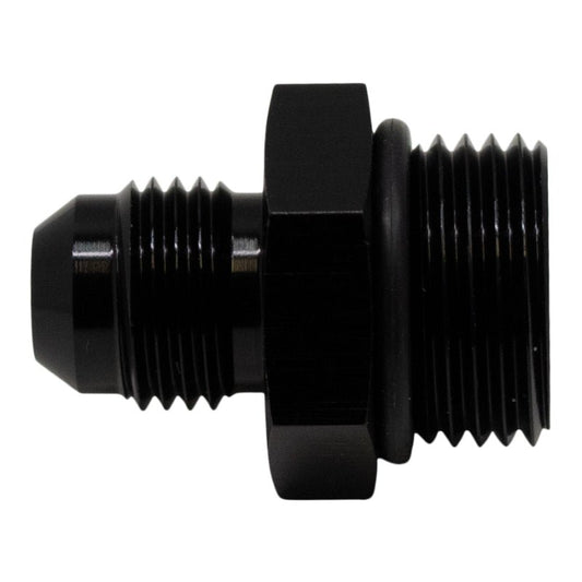 DeatschWerks - DeatschWerks 8AN ORB Male to 6AN Male Flare Adapter (Incl O-Ring) - Anodized Matte Black - Demon Performance