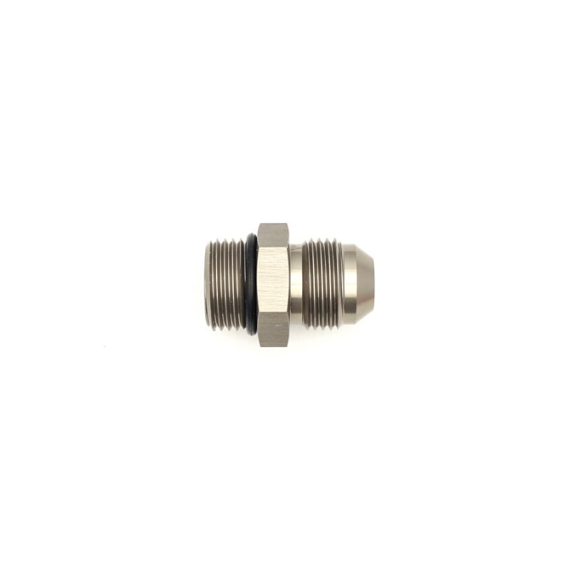 DeatschWerks - DeatschWerks 8AN ORB Male to 8AN Male Flare Adapter (Incl O-Ring) - Anodized Matte Black - Demon Performance